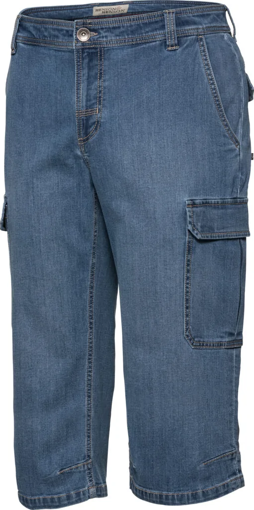 HENSON&HENSON Cargo-Capri-Jeans jetzt günstig bei Vorteilshop!