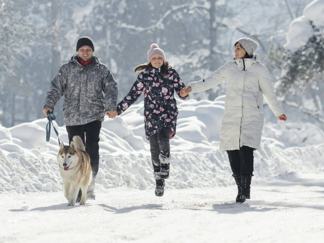 Familie im Schnee
