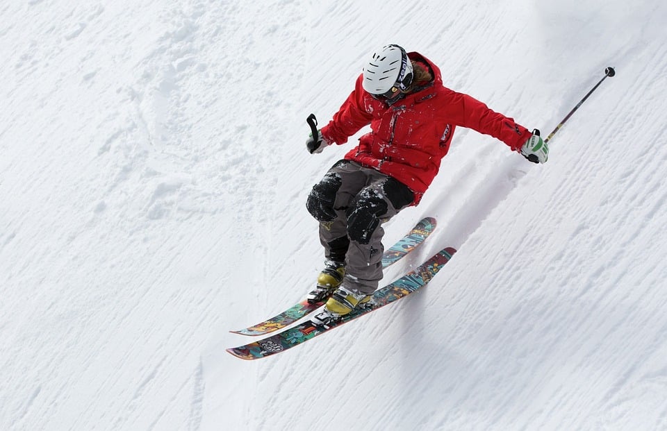 Skifahrer Winter Outfit