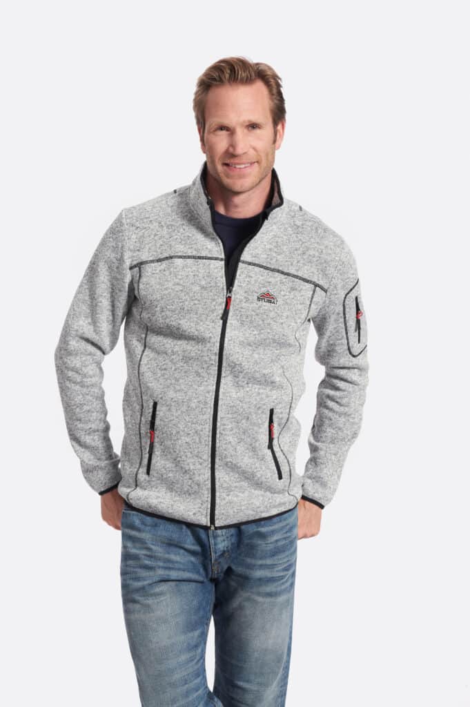 Stubai Herren Strickfleece-Jacke