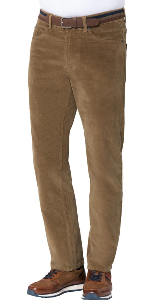 Franco Bettoni 
Herren 5-Pocket-Cordhose mit Gürtel