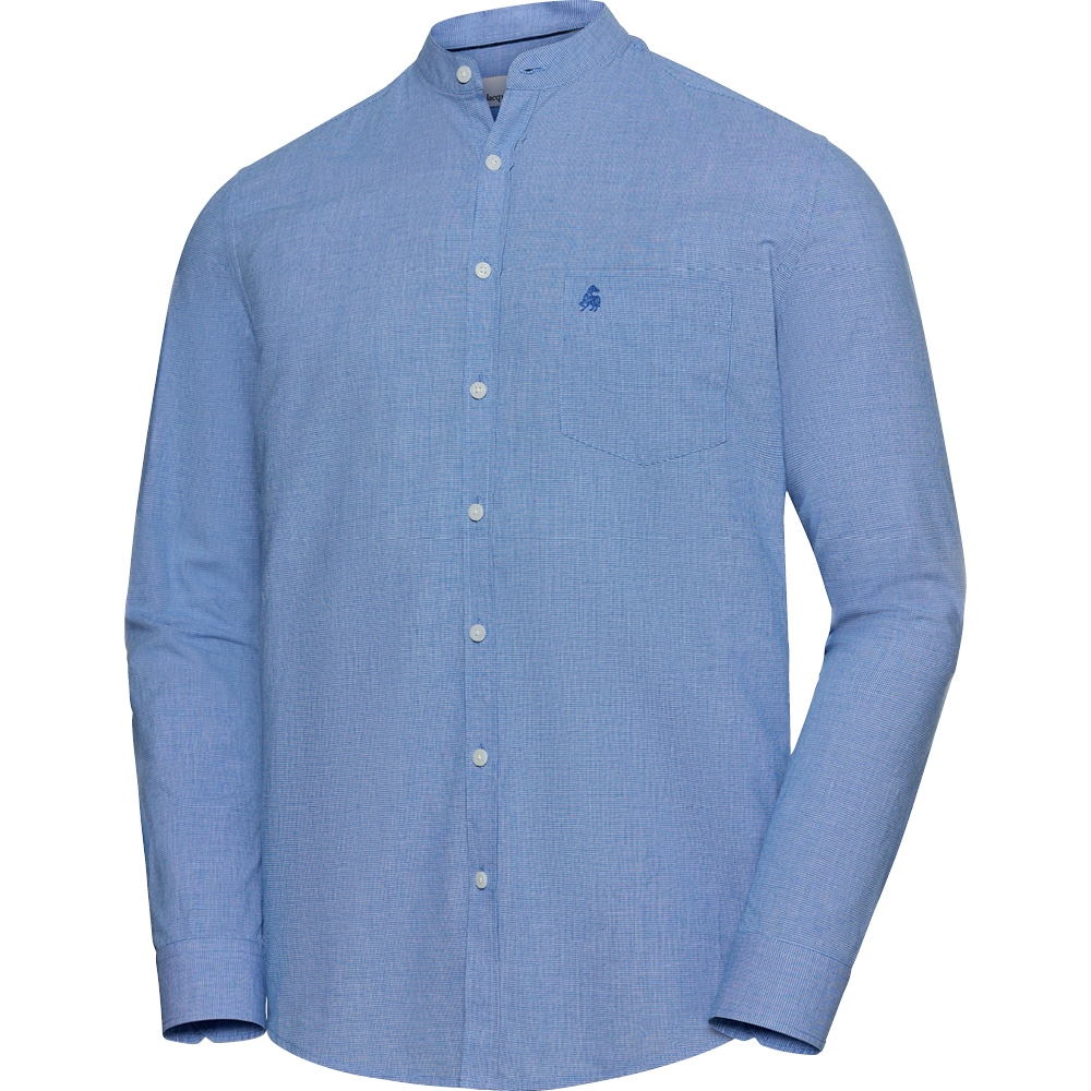 Jacques Britt Herren Stehkragenhemd langarm